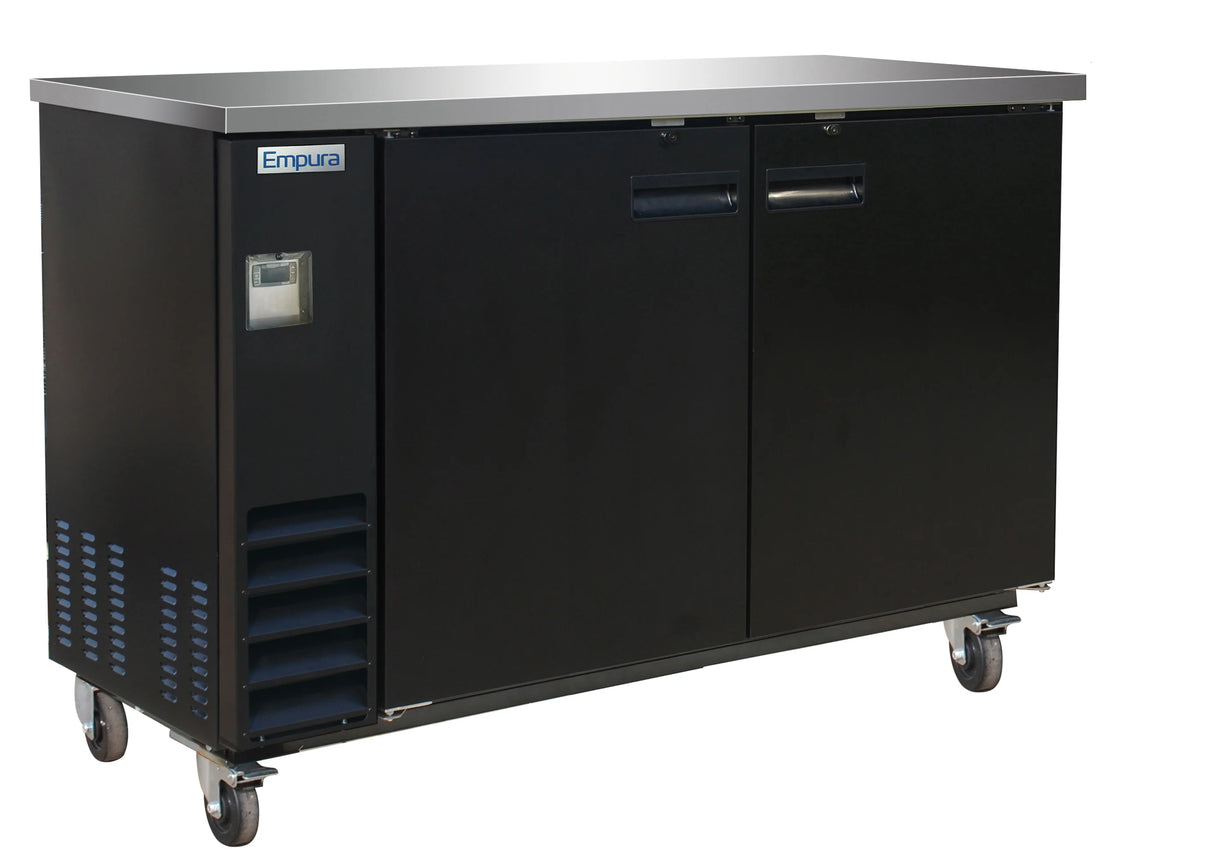 Empura Refrigeration E-KBB60-2-24 Back Bar Cooler 2 Swing Solid Doors 61"W X 24 7/16"D X 41 3/4"H