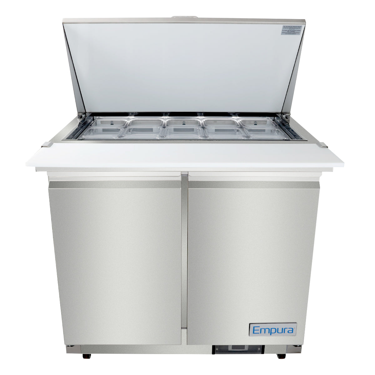 Empura Refrigeration E-KSP36M Refrigerated Sandwich/Salad Mega Top Prep Table 36.2"W X 34.5"D X 43.2"H