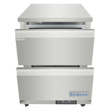 Empura Refrigeration E-KUC27-D2 Undercounter Reach-In Refrigerator 27.8"W X 29.9"D X 35.5"H