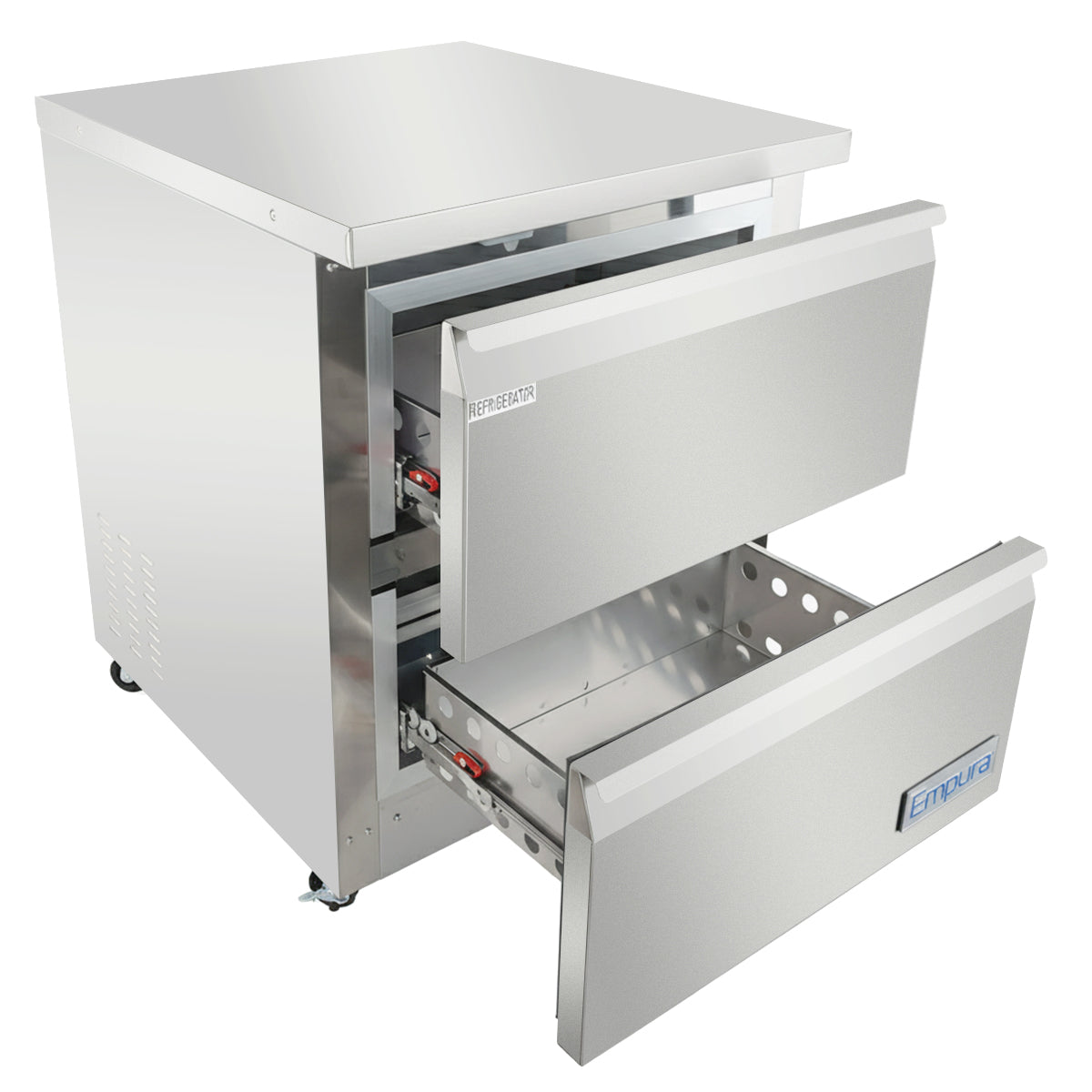 Empura Refrigeration E-KUC27-D2 Undercounter Reach-In Refrigerator 27.8"W X 29.9"D X 35.5"H