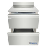 Empura Refrigeration E-KUC27W-D2 Undercounter Reach-In Refrigerator Work Top (2) Drawers