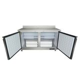 Empura Refrigeration E-KUC60W Undercounter Reach-In Refrigerator Work Top 2 Swing Solid Doors