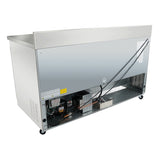 Empura Refrigeration E-KUC60W Undercounter Reach-In Refrigerator Work Top 2 Swing Solid Doors