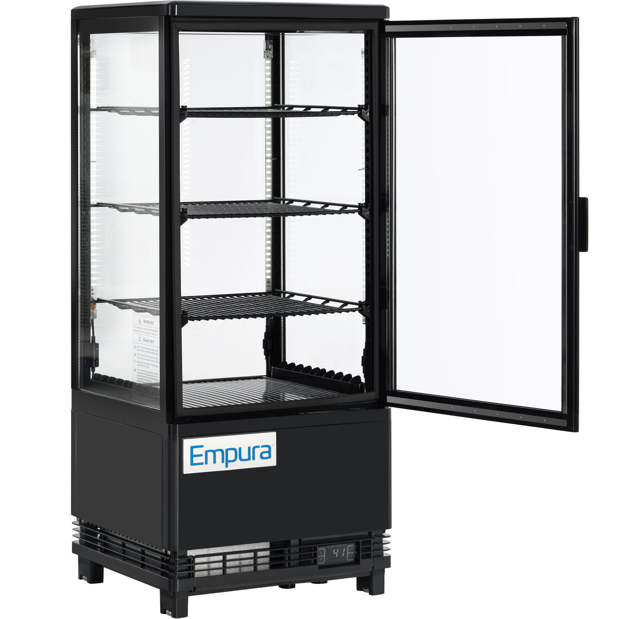 Empura Refrigeration E-RDC-17B-1D Refrigerated Display Case Countertop 16.7"W × 14.9"D × 44.4"H