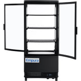 Empura Refrigeration E-RDC-17B-2D Refrigerated Display Case Countertop 16.9"W × 16.6"D × 38.9"H
