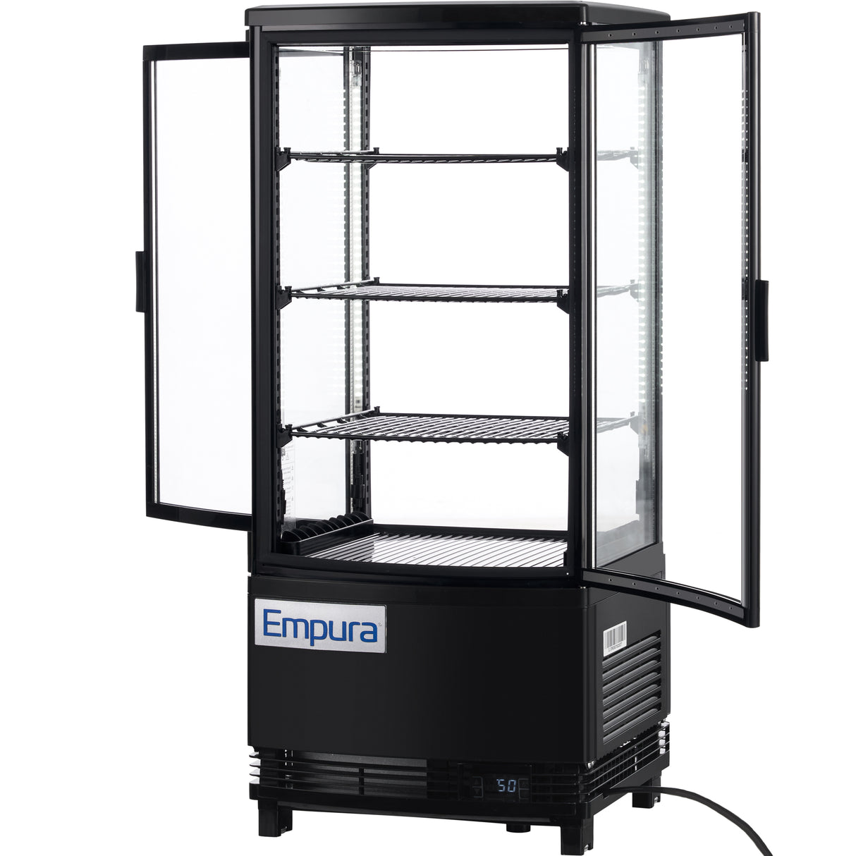 Empura Refrigeration E-RDC-17B-2D Refrigerated Display Case Countertop 16.9"W × 16.6"D × 38.9"H