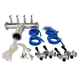 Empura Refrigeration E-KDD-TOWER-KIT-4 Draft Beer Dispensing Tower Kit (4) Faucets Compatible With E-KDD Draft Beer Dispensing Series
