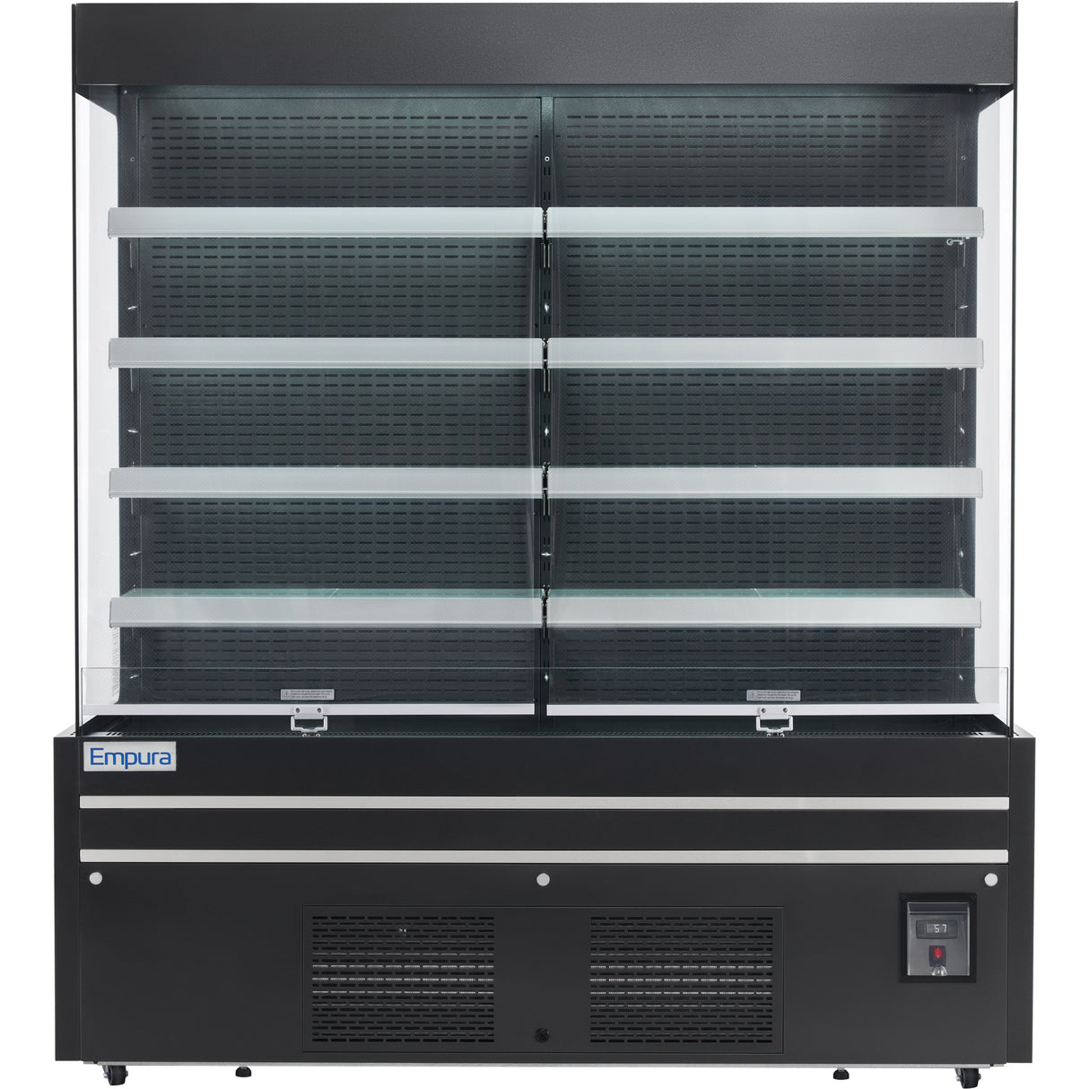 Empura Refrigeration E-VOAR-72B Open Air Merchandiser 72"W × 29"D × 79.9"H 40.9 Cu. Ft. Capacity