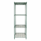 Empura Stainless E-WS242474 Shelving Unit 24"W X 24"D X 74"H 4-shelf