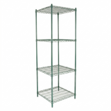 Empura Stainless E-WS242474 Shelving Unit 24"W X 24"D X 74"H 4-shelf
