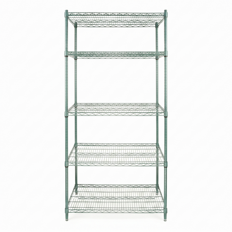 Empura Stainless E-WS243686 Shelving Unit 36"W X 24"D X 86"H 5-shelf