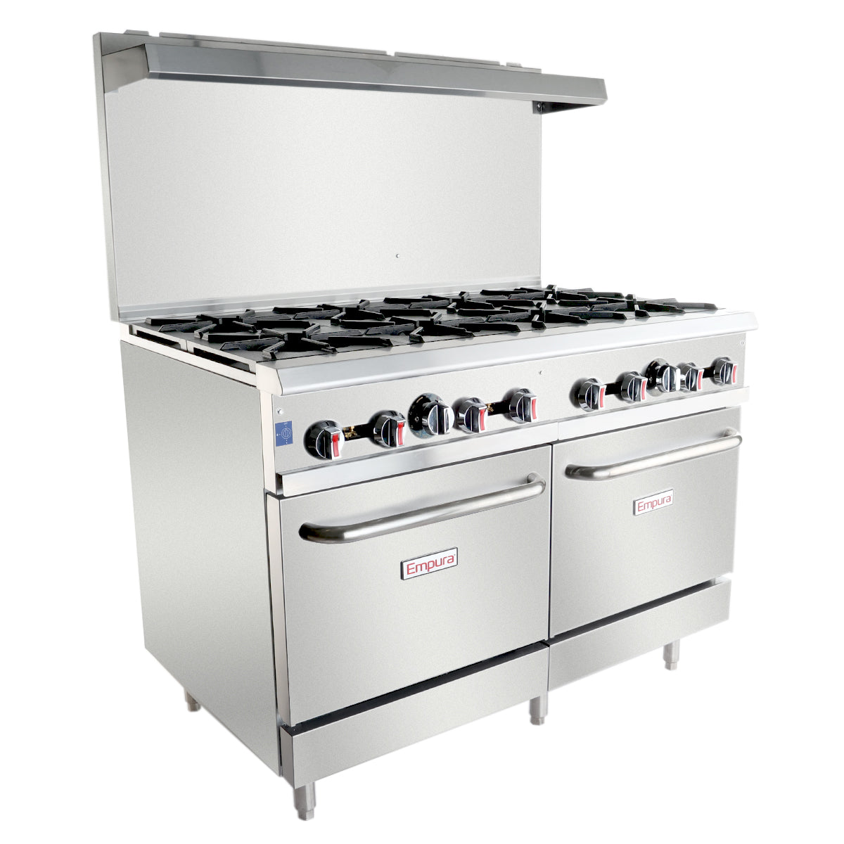 Empura Equipment EGR-48_NAT Double Base Gas Restaurant Range 48"W X 32 1/2"D X 59 3/4"H Natural Gas
