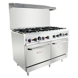 Empura Equipment EGR-48_NAT Double Base Gas Restaurant Range 48"W X 32 1/2"D X 59 3/4"H Natural Gas