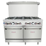 Empura Equipment EGR-48_NAT Double Base Gas Restaurant Range 48"W X 32 1/2"D X 59 3/4"H Natural Gas