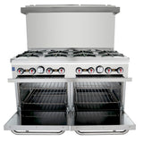 Empura Equipment EGR-48_LP Double Base Gas Range 48"W X 32 1/2"D X 59 3/4"H Liquid Propane