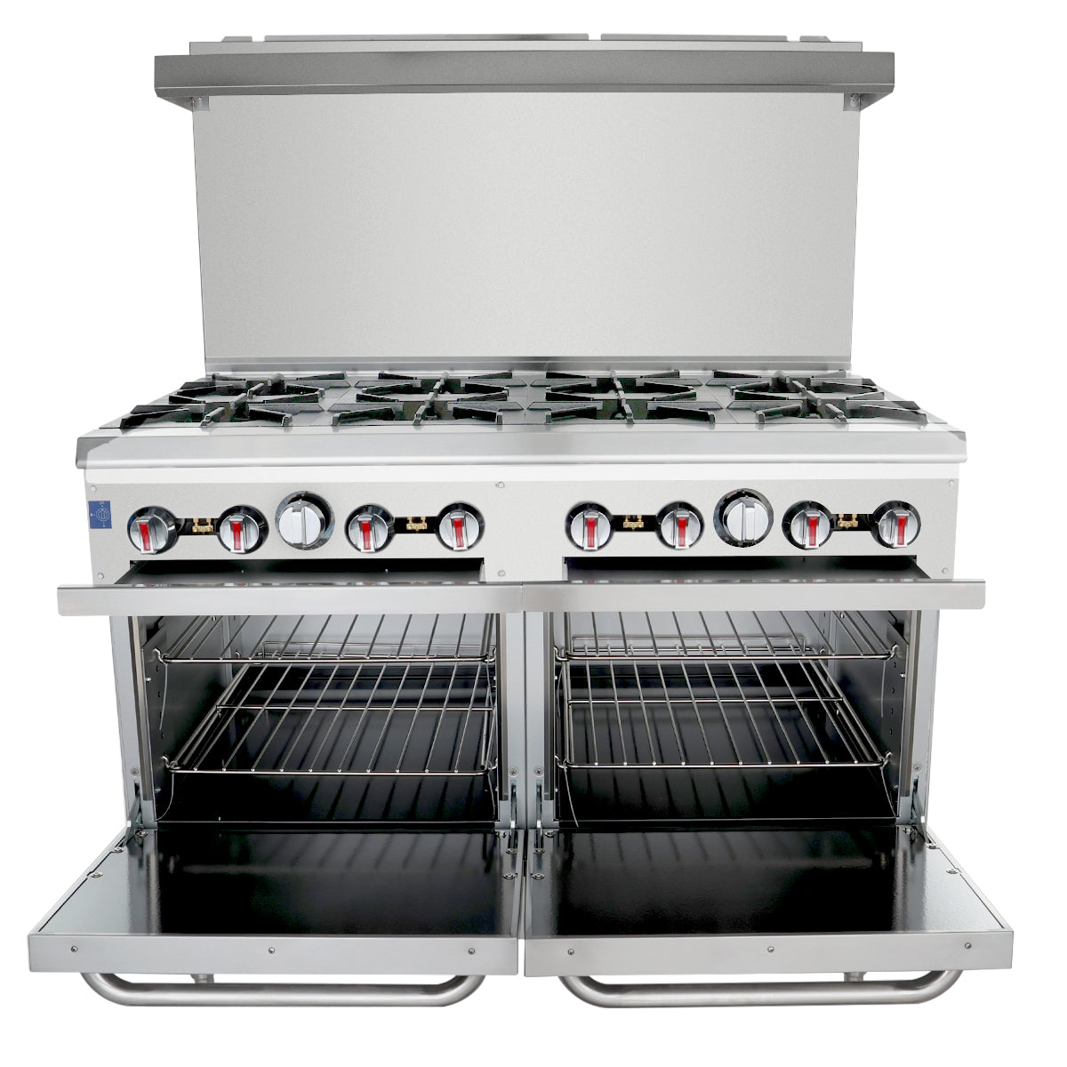 Empura Equipment EGR-48_NAT Double Base Gas Restaurant Range 48"W X 32 1/2"D X 59 3/4"H Natural Gas