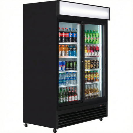 Empura Refrigeration ESM-50B Refrigerated Merchandiser 52.36"W X 31.5"D X 79.65"H 48 Cu. Ft. Capacity