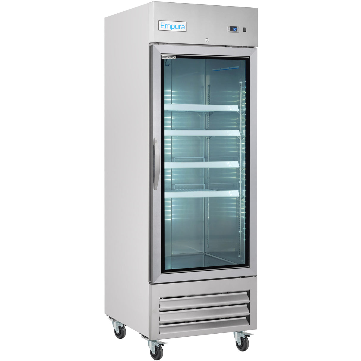 Empura Refrigeration E-KB27RG Reach-In Refrigerator 26.8"W X 31.9"D X 82.3"H 19 Cu. Ft. Capacity