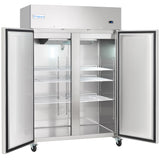 Empura Refrigeration E-KB56T Reach-In Refrigerator 2 Swing Solid Doors 53.9"W X 32.7"D X 82.3"H