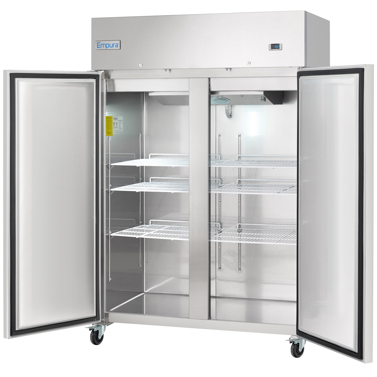 Empura Refrigeration E-KB56T Reach-In Refrigerator 2 Swing Solid Doors 53.9"W X 32.7"D X 82.3"H