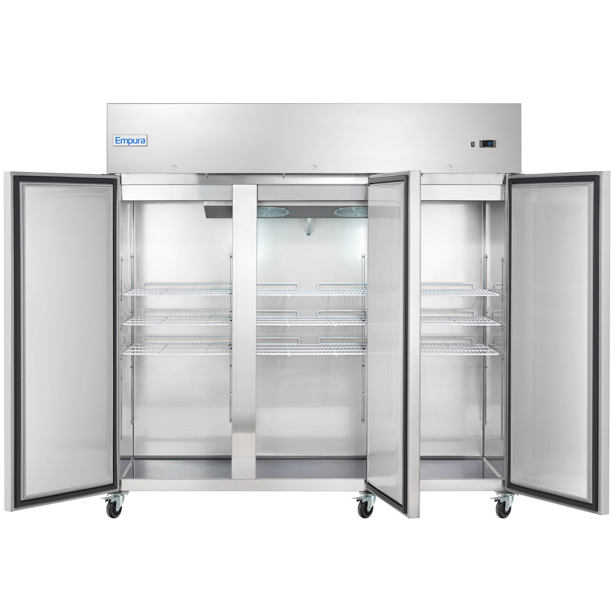 Empura Refrigeration E-KB82T Reach-In Refrigerator 3 Swing Solid Doors 81"W X 32.7"D X 82.3"H