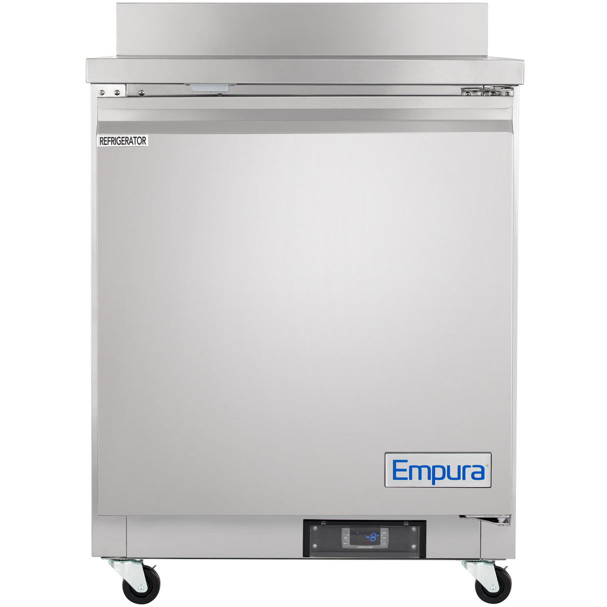 Empura Refrigeration E-KUC27W Undercounter Reach-In Refrigerator Work Top 1 Swing Solid Door