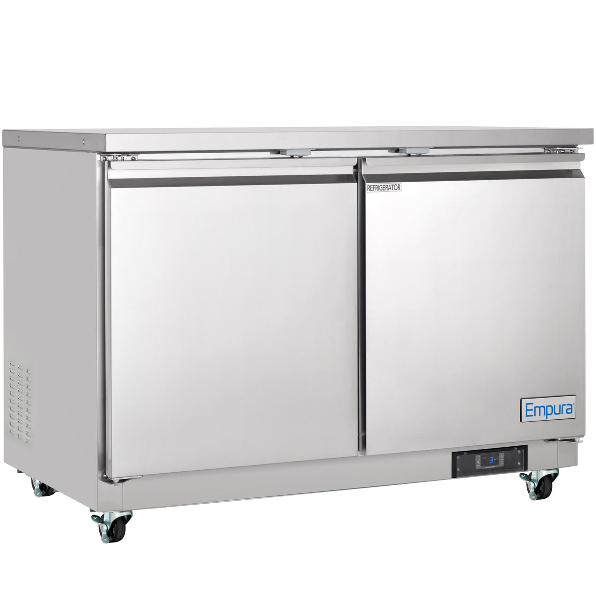Empura Refrigeration E-KUC48 Undercounter Reach-In Refrigerator 48.2"W X 29.9"D X 35.5"H 10.1 Cu. Ft. Capacity