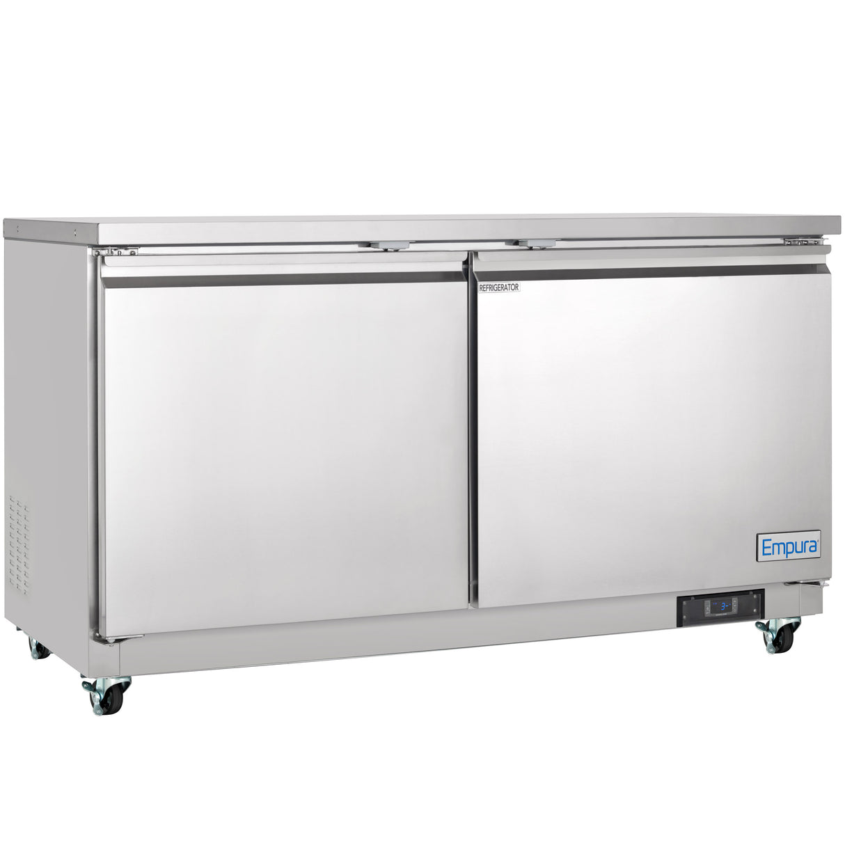 Empura Refrigeration E-KUC60 Undercounter Reach-In Refrigerator 61.2"W X 29.9"D X 35.5"H 13.2 Cu. Ft. Capacity
