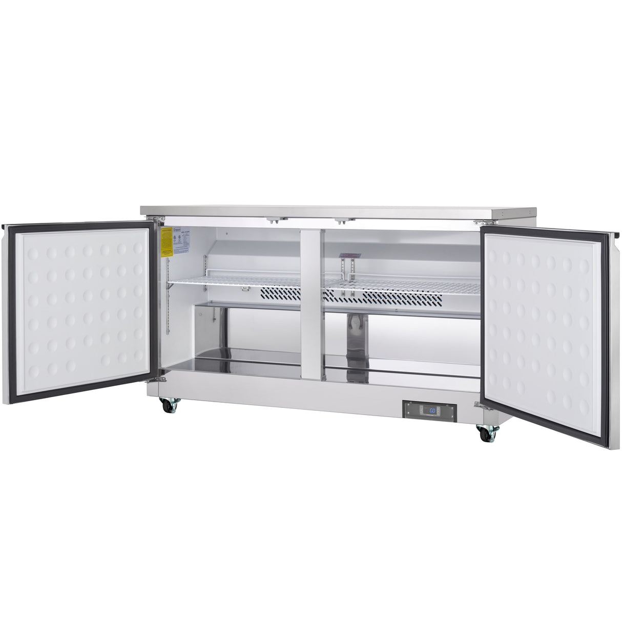 Empura Refrigeration E-KUC60 Undercounter Reach-In Refrigerator 61.2"W X 29.9"D X 35.5"H 13.2 Cu. Ft. Capacity