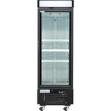 Empura 25" White Swing Glass Door Merchandiser Freezer with ClearKeeper™ Glass, 12.6 Cu. Ft., LED Lighting, 3 Adjustable Shelves