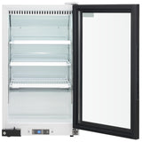 Empura 26" White Swing Glass Door Countertop Merchandiser Refrigerator with ClearKeeper™ Glass, 7 Cu. Ft., LED Lighting, Automatic Defrost