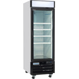 Empura 27" White Swing Glass Door Merchandiser Freezer with ClearKeeper™ Glass, 19.2 Cu. Ft., LED Lighting, 4 Adjustable Shelves