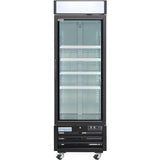 Empura 27" White Swing Glass Door Merchandiser Freezer with ClearKeeper™ Glass, 19.2 Cu. Ft., LED Lighting, 4 Adjustable Shelves