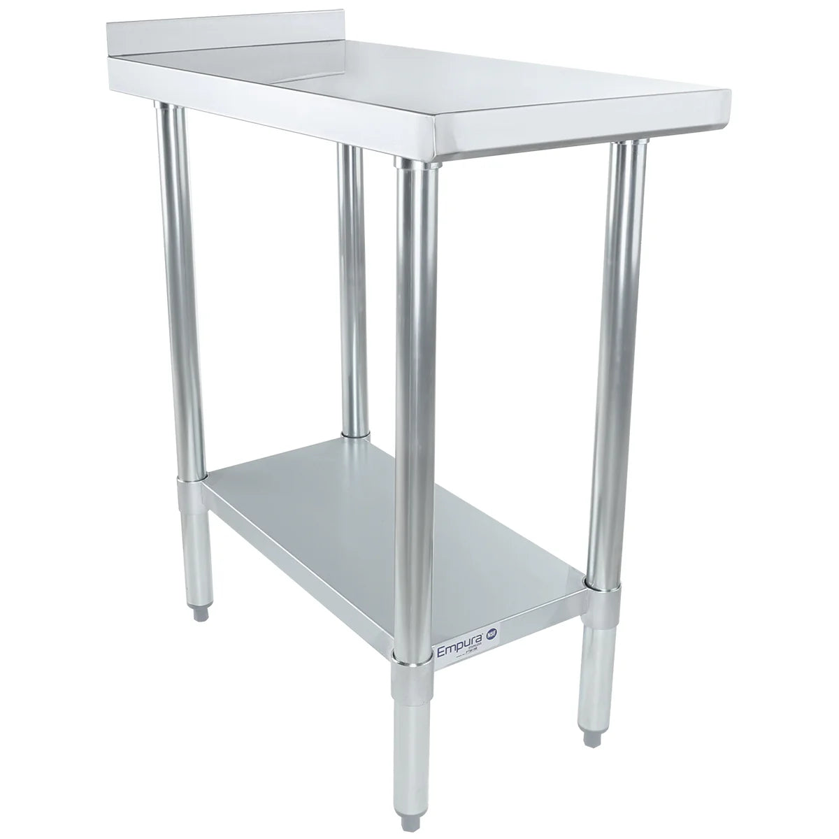 Empura Stainless FT1530E Filler Table 15"W X 30"D X 34.75"H 18 Gauge 430 Stainless Steel