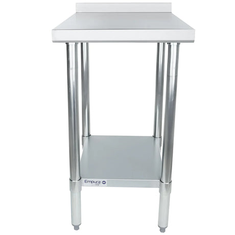 Empura Stainless FT1824E Filler Table 18"W X 24"D X 34.75"H 18 Gauge 430 Stainless Steel