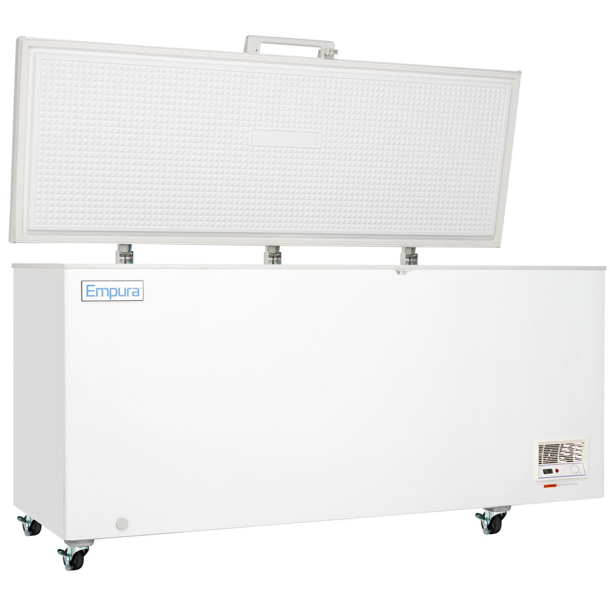 Empura Refrigeration E-CF-18 Solid Lid Chest Freezer 70.67"W X 28.94"D X 33.27"H 18.2 Cu. Ft. Capacity