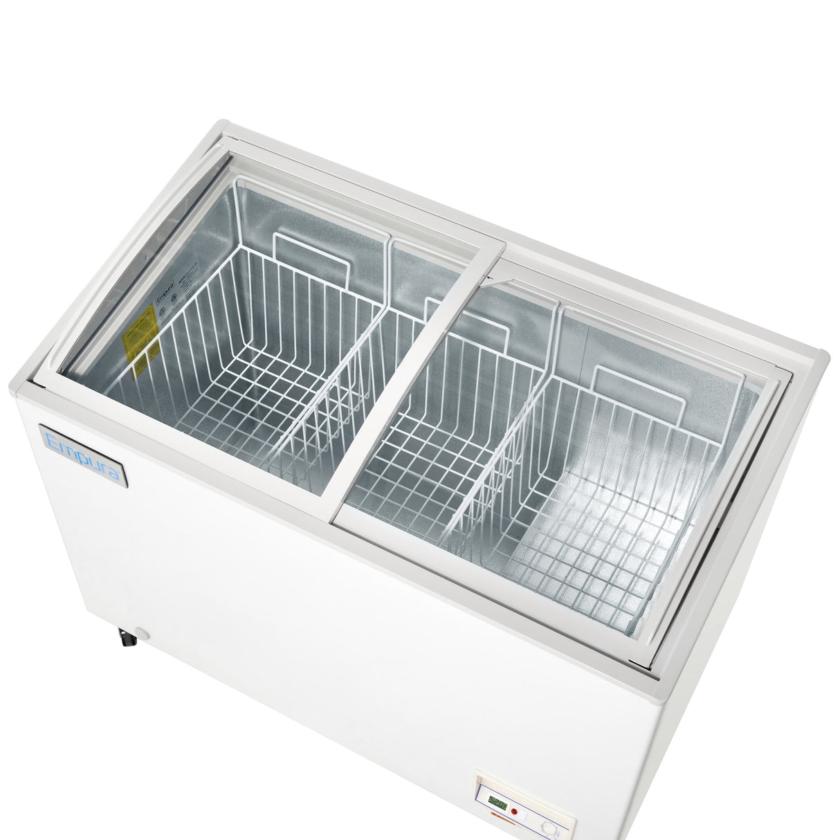 Empura Refrigeration E-CFCG-10 Oblique Curved Lid Chest Freezer 47.05"W X 25.75"D X 36.89"H