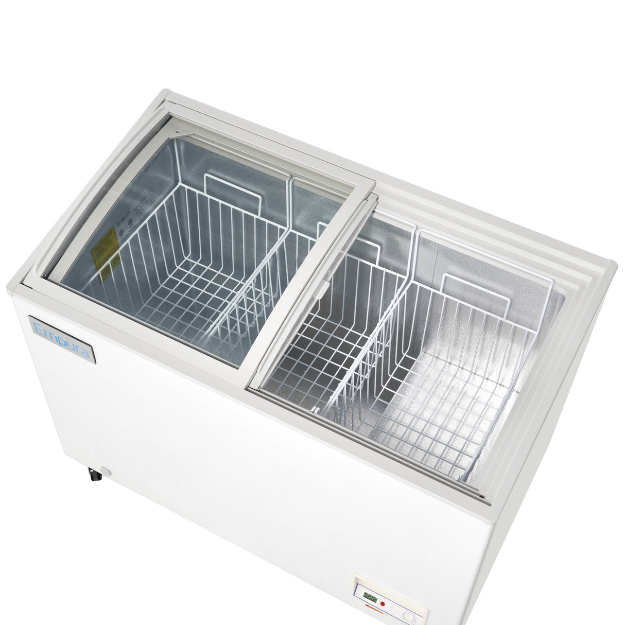 Empura Refrigeration E-CFCG-10 Oblique Curved Lid Chest Freezer 47.05"W X 25.75"D X 36.89"H