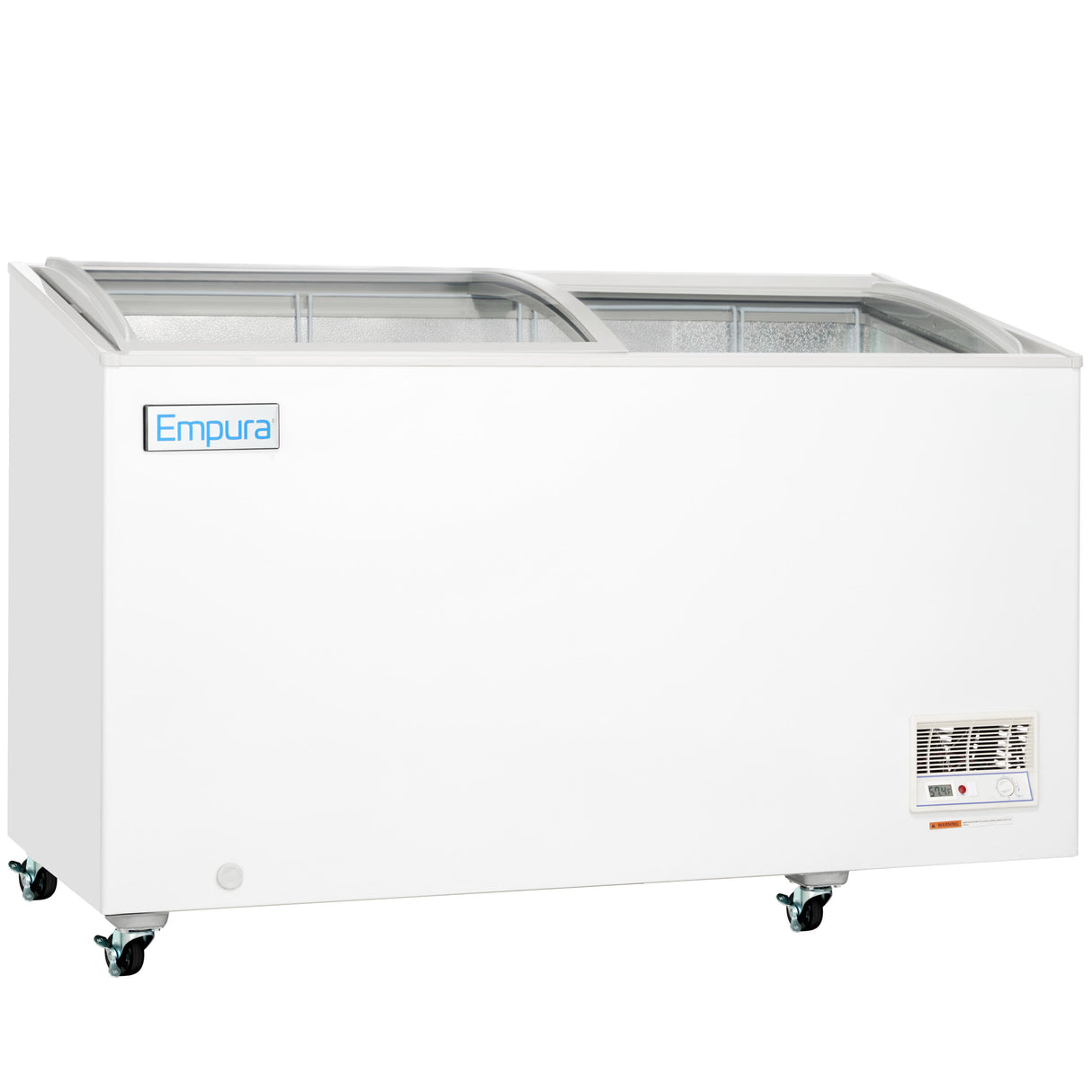 Empura Refrigeration E-CFCG-12 Oblique Curved Lid Chest Freezer 54.92"W X 25.75"D X 36.89"H