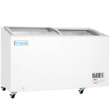 Empura Refrigeration E-CFCG-12 Oblique Curved Lid Chest Freezer 54.92"W X 25.75"D X 36.89"H