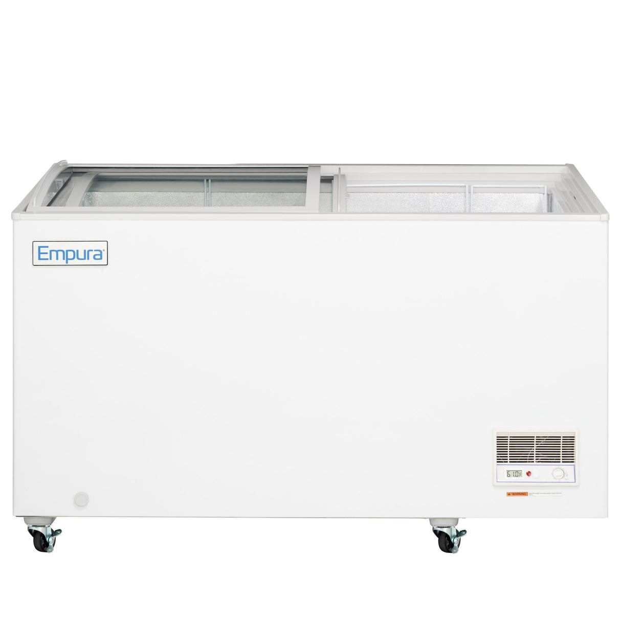 Empura Refrigeration E-CFCG-12 Oblique Curved Lid Chest Freezer 54.92"W X 25.75"D X 36.89"H