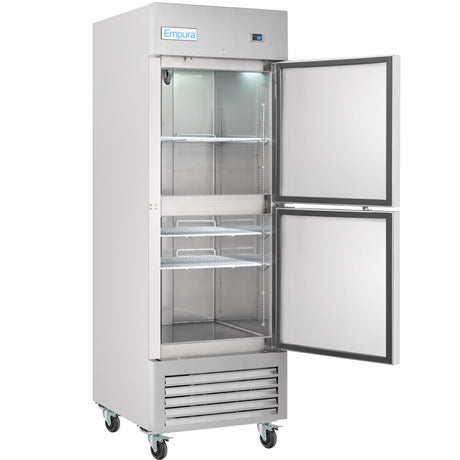 Empura Refrigeration E-KB27FH Reach-In Freezer 26-3/4"W X 32-11/16"D X 82-5/16"H 23 Cu. Ft. Capacity