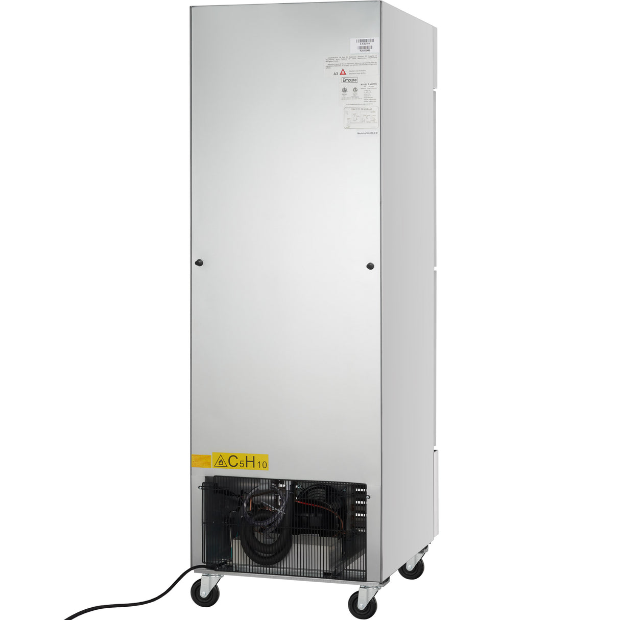 Empura Refrigeration E-KB27FH Reach-In Freezer 26-3/4"W X 32-11/16"D X 82-5/16"H 23 Cu. Ft. Capacity
