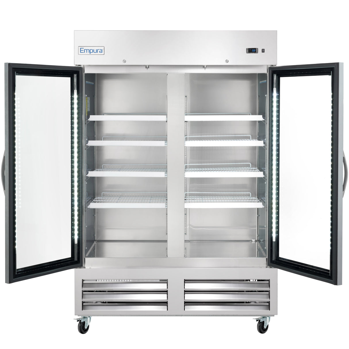 Empura Refrigeration E-KB54FG Reach-In Freezer 53.9"W X 31.9"D X 82.3"H 43.9 Cu. Ft. Capacity