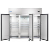 Empura Refrigeration E-KB82TF Reach-In Freezer 3 Swing Solid Doors 81"W X 32.7"D X 82.3"H