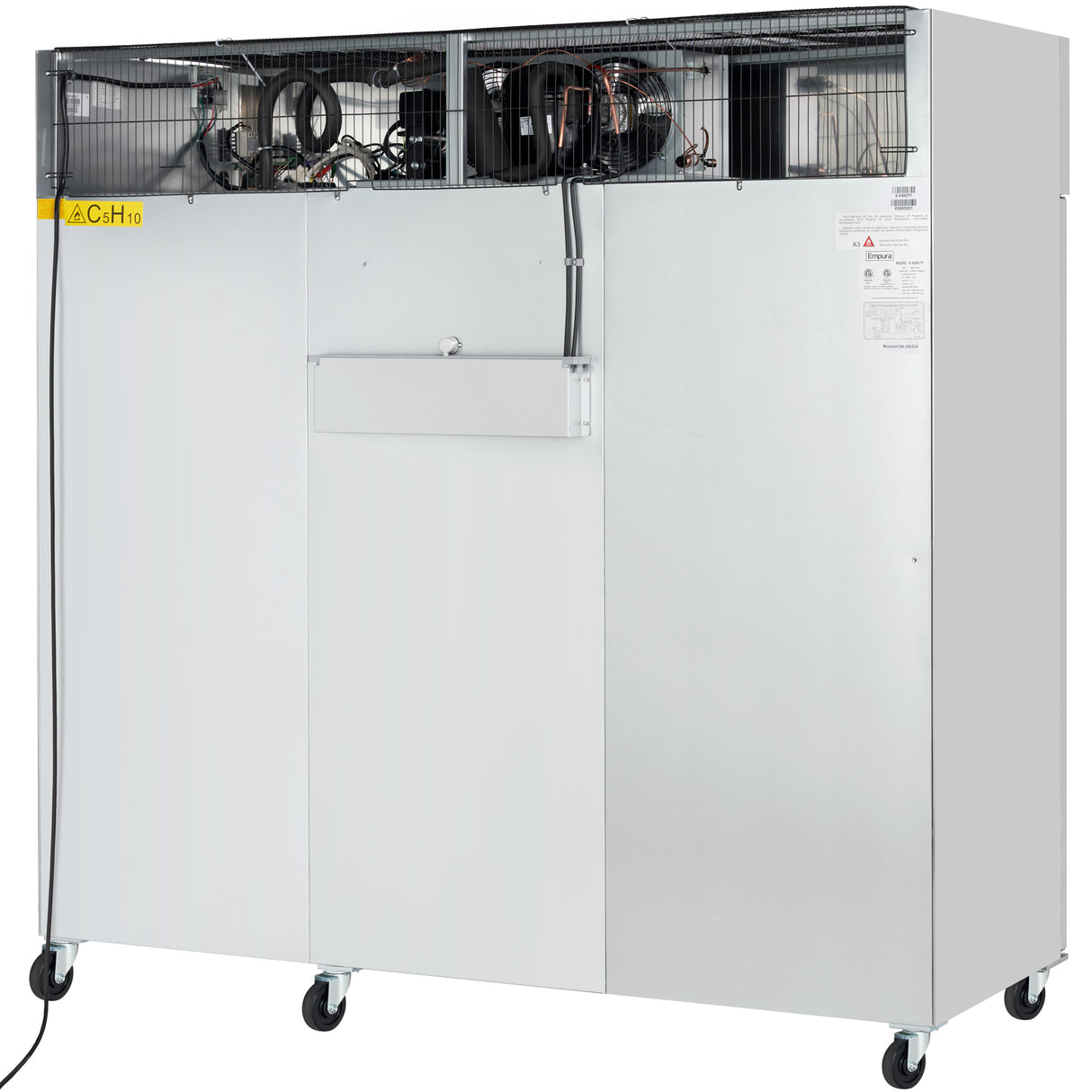 Empura Refrigeration E-KB82TF Reach-In Freezer 3 Swing Solid Doors 81"W X 32.7"D X 82.3"H
