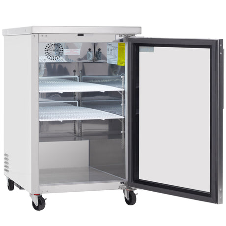 Empura Refrigeration E-KBB24-1G-29-S Back Bar Cooler 24.1"W X 29.9"D X 38.7"H 8.1 Cu. Ft. Capacity