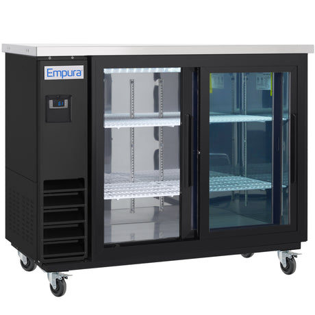 Empura Refrigeration E-KBB48-2G-24SD Back Bar Cooler 49.1"W X 24.4"D X 41.7"H 12.5 Cu. Ft. Capacity