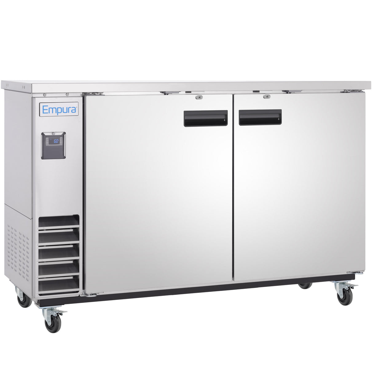 Empura Refrigeration E-KBB60-2-24-S Back Bar Cooler 2 Swing Solid Doors 61"W X 24 7/16"D X 41 3/4"H