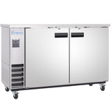 Empura Refrigeration E-KBB60-2-24-S Back Bar Cooler 2 Swing Solid Doors 61"W X 24 7/16"D X 41 3/4"H